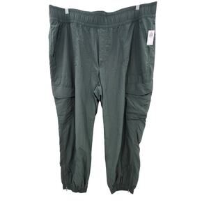 New NWT Old‎ Navy Green Jogger Pants Cargo Size XXL Dark Ivy